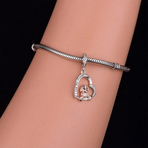 Goldendoodle Dog Charm - Goldendoodle Dog Charm