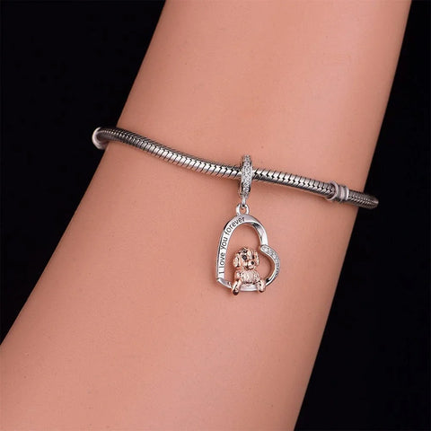 jewlouli goldendoodle dog pandora charm jewelry fits pandora bracelet