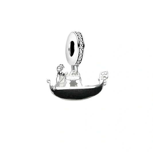 Silver gondola charm.