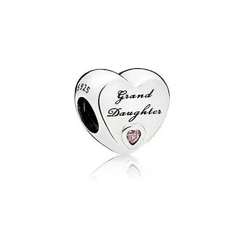 Granddaughter's Love Charm - Heartfelt charm for granddaughters, celebrating the special bond between generations.