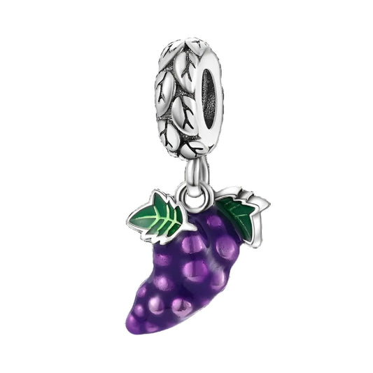 grape-charm charm Jewelry Pandora affordable fits bracelet