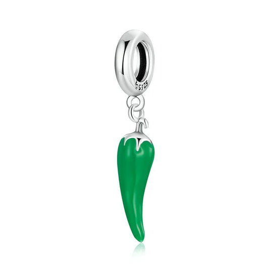 Green Chili Pepper Charm