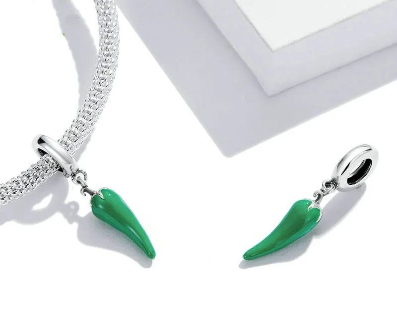 Green Chili Pepper Charm