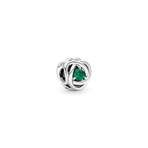 Green Eternity Circle Charm - May - Green Eternity Circle Charm - May
