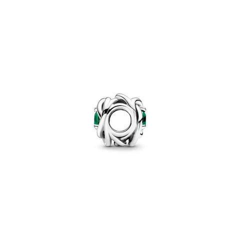 Green Eternity Circle Charm - May - Green Eternity Circle Charm - May