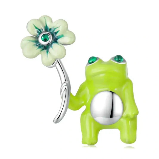 green-frog-charm fits Pandora bracelet charm Jewelry affordable