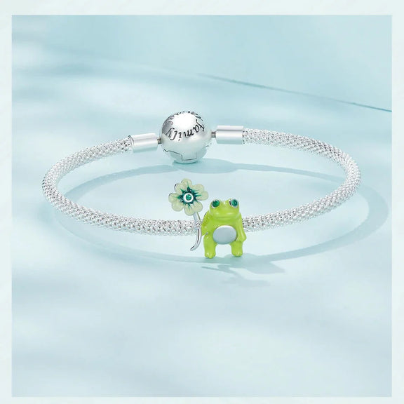 Green Frog Charm - green-frog-charm charm Jewelry affordable Pandora fits bracelet