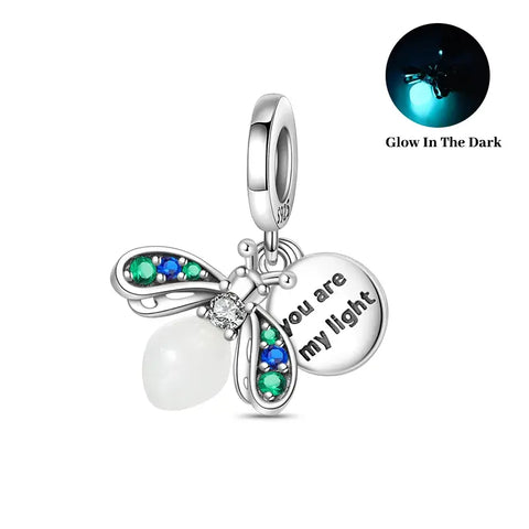 You are my light bee silver Pendant