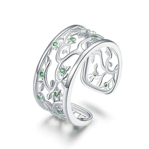 Green Vine Openwork Ring - Green Vine Openwork Ring