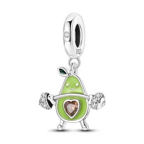 Gym Lifting Avocado Charm - Gym Lifting Avocado Charm