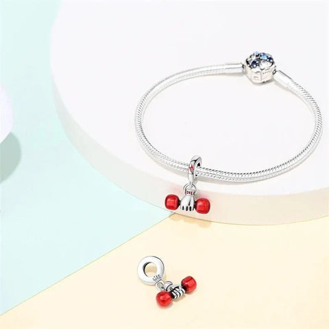 jewlouli gym-power-pandora-charm-jewelry__ fits pandora bracelet