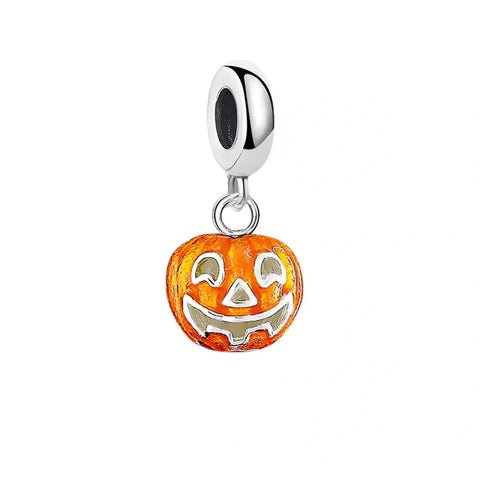 Orange pumpkin charm.