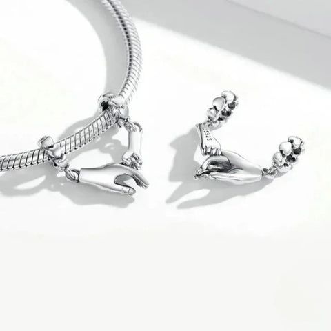hand-in-hand-charm charm Pandora affordable Jewelry fits bracelet