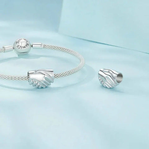 handshake-charm Pandora Jewelry affordable fits bracelet charm