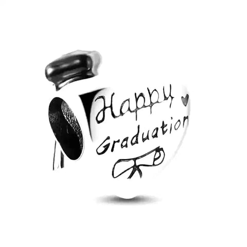 happy-graduation-charm fits Pandora bracelet charm affordable Jewelry