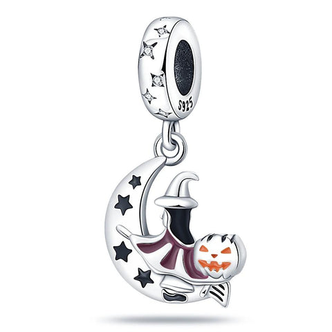 Sterling Silver Haunted House Charm Bats for Halloween-Themed Jewelry - Sterling Silver Haunted House Charm Bats for Halloween-Themed Jewelry