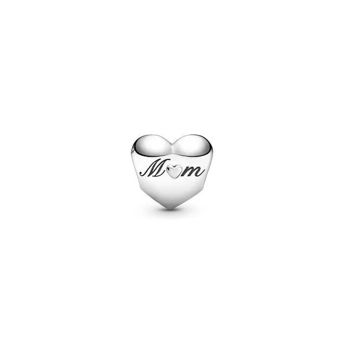 Clover heart charm, a symbol of good fortune and love, ideal for bracelets