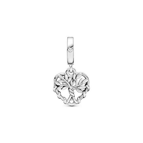 Heart Family Forever Tree Dangle Charm - Heart Family Forever Tree Dangle Charm