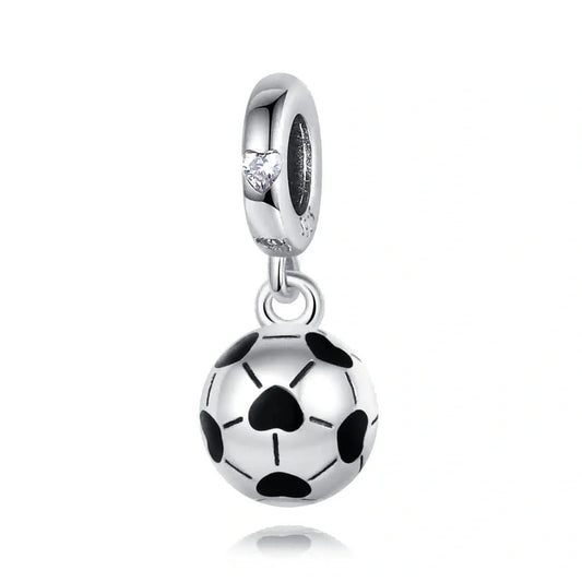 jewlouli heart-football-pandora-charm-jewelry fits pandora bracelet