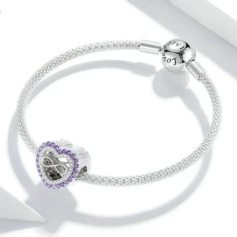 Heart Infinity Symbol Charm - Heart Infinity Symbol Charm