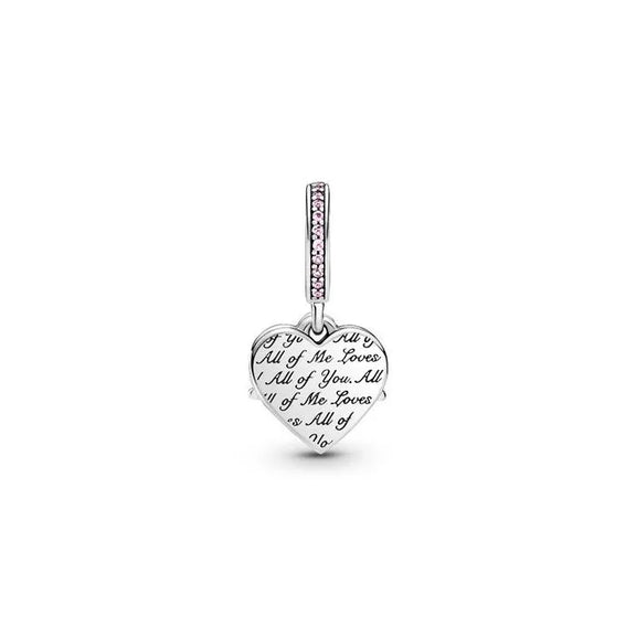 Heart & Mom Dangle Charm - Heart Mom Dangle Charm - "Mom" dangle charm with a heart, perfect for Mother’s Day gifts and family collections.