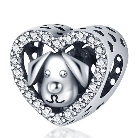 Dog Heart Charm - Dog Heart Charm