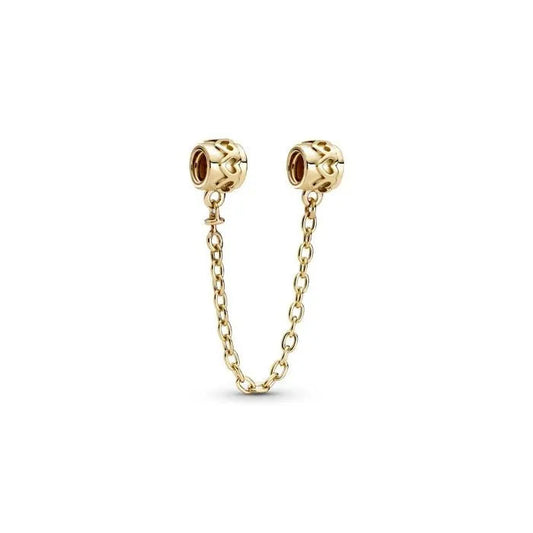 Hearts Safety Chain -Gold Plated
