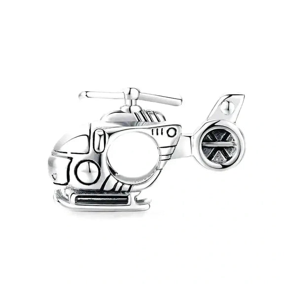 Helicopter Charm - helicopter Jewelry fits Pandora bracelet affordable charm