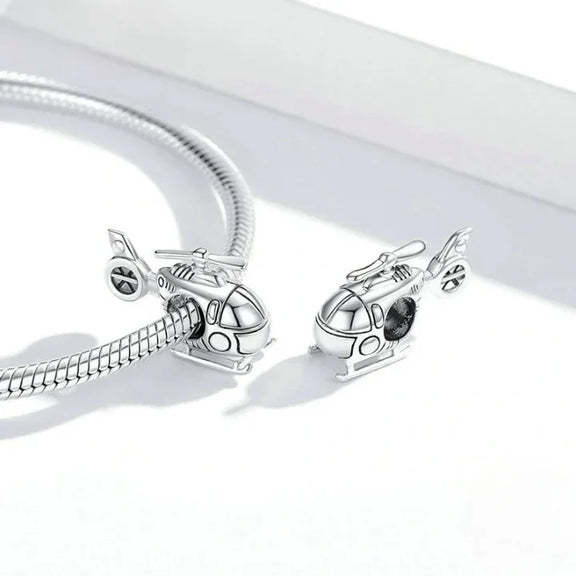 Helicopter Charm - helicopter charm Pandora affordable fits bracelet Jewelry