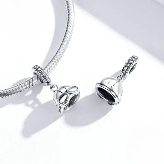 Helmet Charm - helmet Pandora Jewelry charm affordable fits bracelet