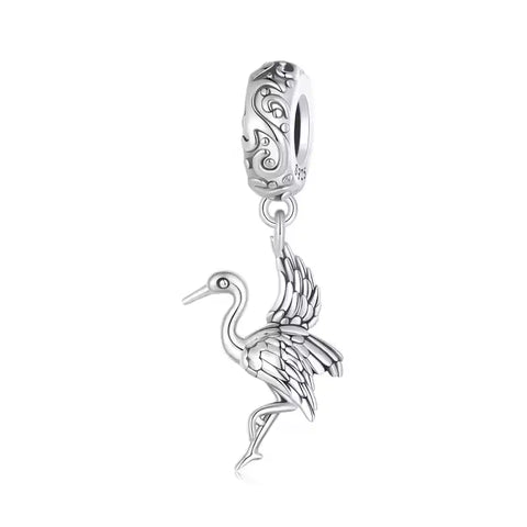Heron Charm - heron-charm charm affordable Jewelry fits Pandora bracelet