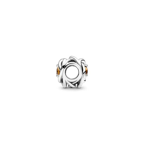 Honey Eternity Circle Charm - November
