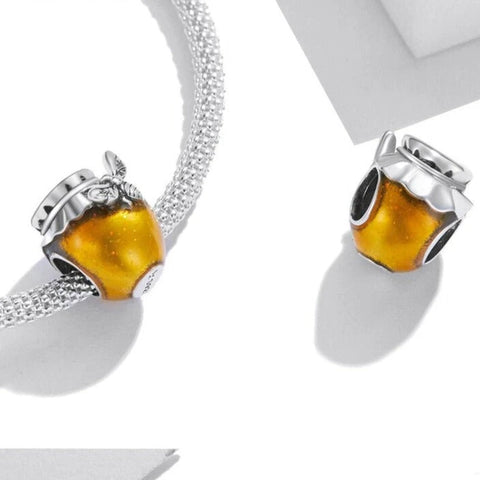 Honey Pot Charm - Fits pandora Bracelet