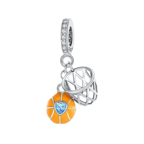 Hoops of Love Basketball Charm - jewlouli hoops-of-love-basketball-pandora-charm-jewelry fits pandora bracelet