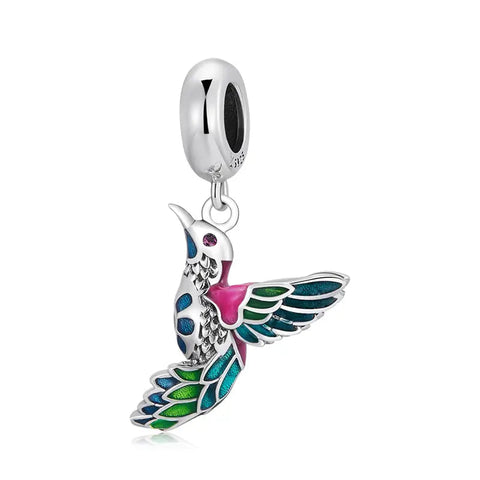 Hummingbird bird dangle Charm - Hummingbird bird dangle Charm
