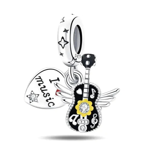 I Love Music Charm