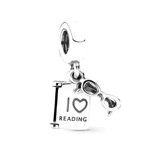 i-love-reading-charm charm Jewelry fits Pandora bracelet affordable