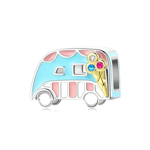ice-cream-truck affordable Pandora charm fits bracelet Jewelry