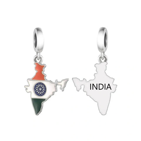 jewlouli india-map-dangle-pandora-charm-jewelry fits pandora bracelet