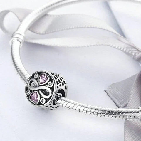 Infinity Heart Charm