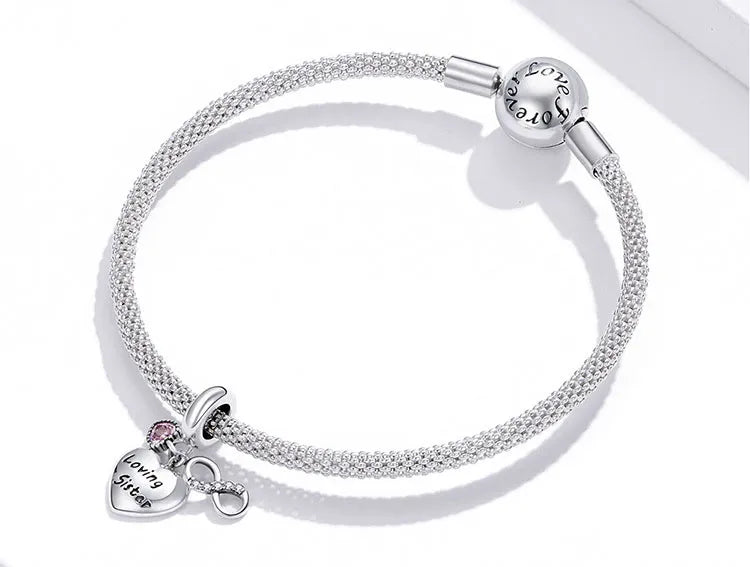 Loving Sister Heart Charm