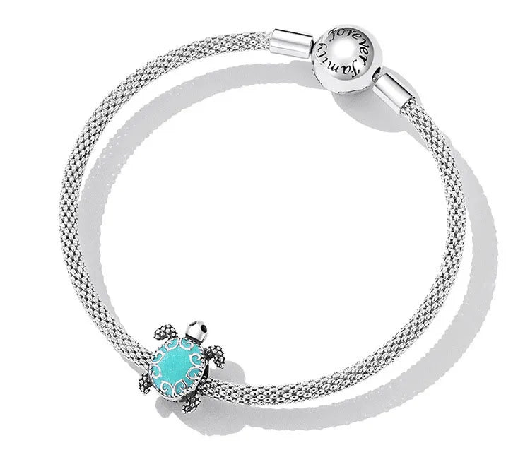 Turquoise Sea Turtle Charm