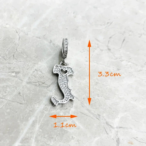 Italy Map Charm