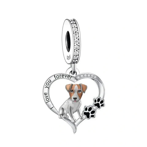 jewlouli jack russell terrier dog pandora charm jewelry fits pandora bracelet