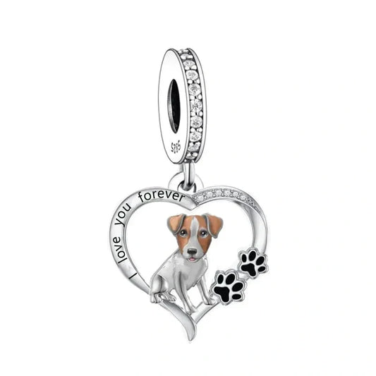 jewlouli jack russell terrier dog pandora charm jewelry fits pandora bracelet