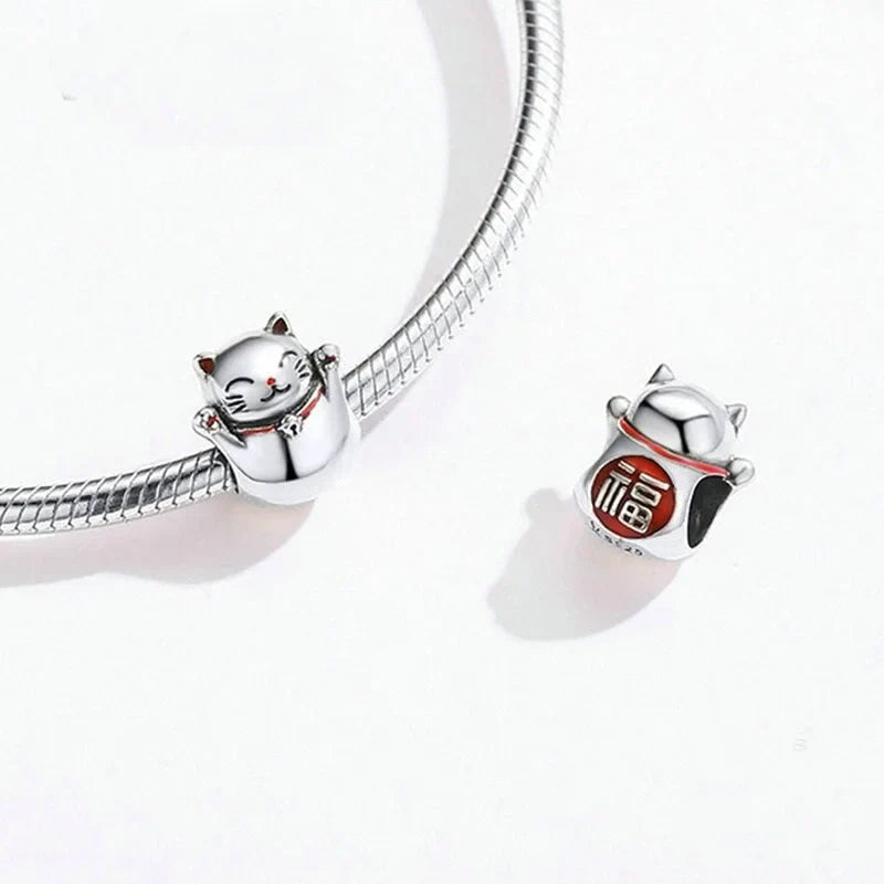 japanese-cat Jewelry fits Pandora bracelet affordable charm