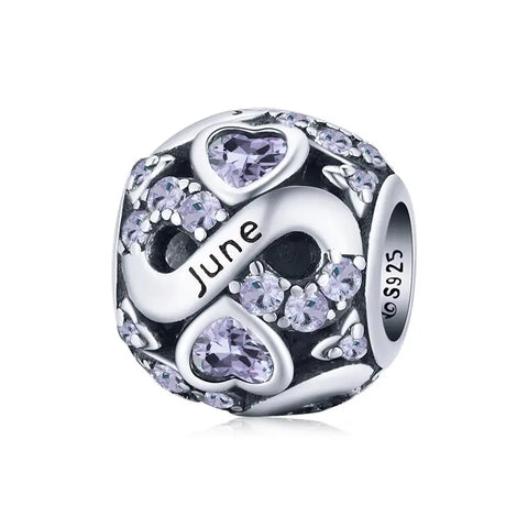 June Birthstone Charm - June Birthstone Charm