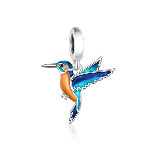 jewlouli kingfisher dangle charm jewlouli jewelry fits pandora bracelet