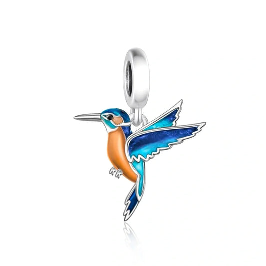 jewlouli kingfisher dangle charm jewlouli jewelry fits pandora bracelet