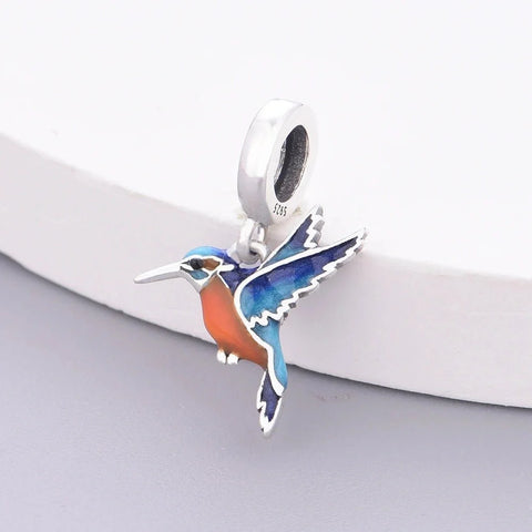 jewlouli kingfisher dangle charm jewlouli jewelry fits pandora bracelet